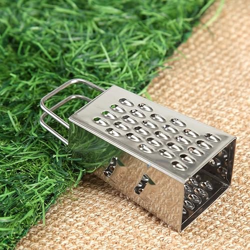 Miniatura 7 de Juego de 4 ralladores de queso en caja pequeña, de acero inoxidable para jengibre, ajo, limón, papa, chocolate, verduras