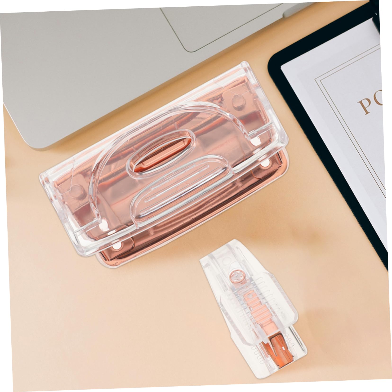Tofficu 5sets Ufficio Elegante Con Perforatrice e Estrattore Di Graffette Perforatrice e Pinzatrice Portatile Per Organizzazione Documenti Strumento Versatile e Affidabile Per Ufficio