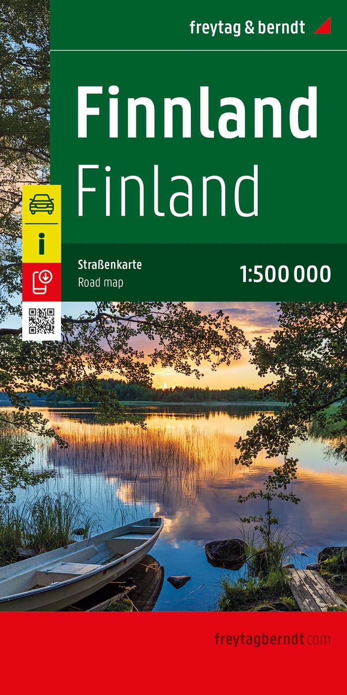 Finland Road Map: 1:500,000 scale