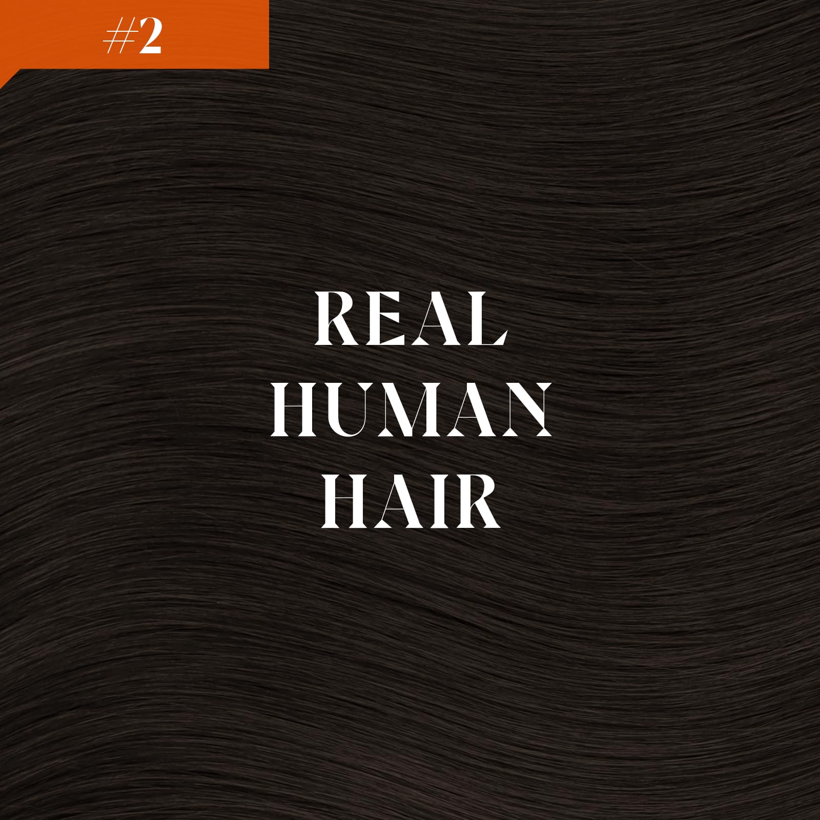 Sunny Hair Wire Hair Extensions Real Human Hair Fish Line Human Hair Extensions Invisible Wire Extensions Darkest Brown #2 20 Inch