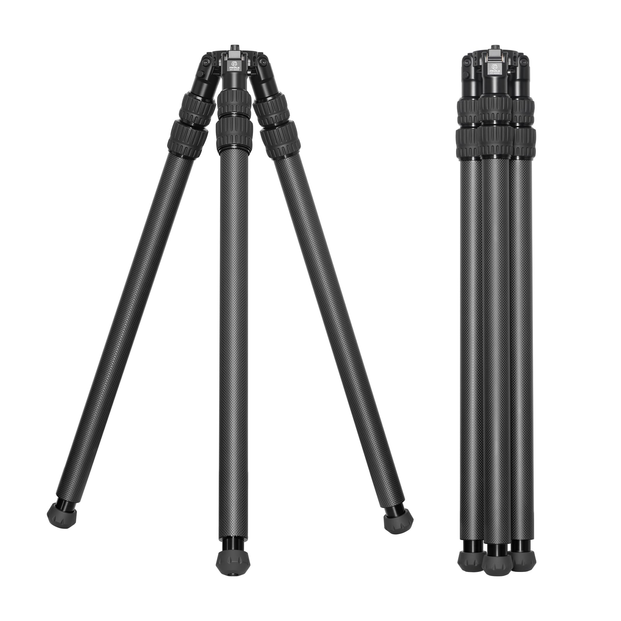 Treppiede in fibra di carbonio, treppiede professionale per fotocamera da 172,7 cm, compatto e leggero, con gambe a 3 sezioni, carico fino a 18,1 kg, per fotocamera DSLR - 4030