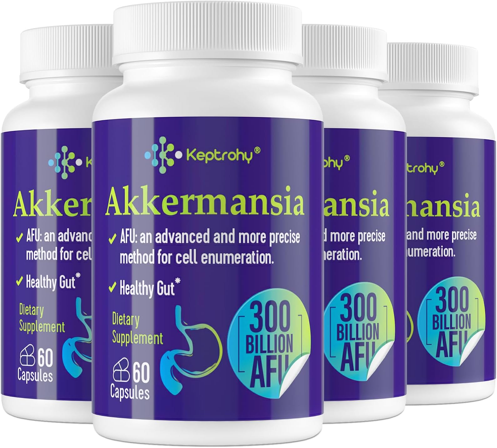 300 Billion AFU Akkermansia Muciniphila - A Live Probiotics for Women Men