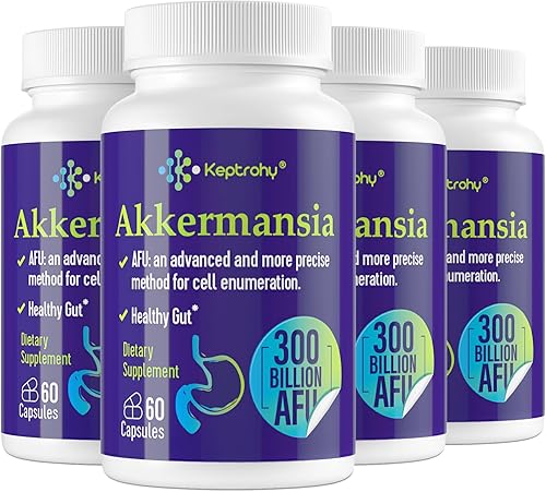 Miniatura 1 de 300 mil millones de AFU Akkermansia Muciniphila - Probióticos vivos para mujeres y hombres, para GLP-1, probióticos para digestivo, intestino,