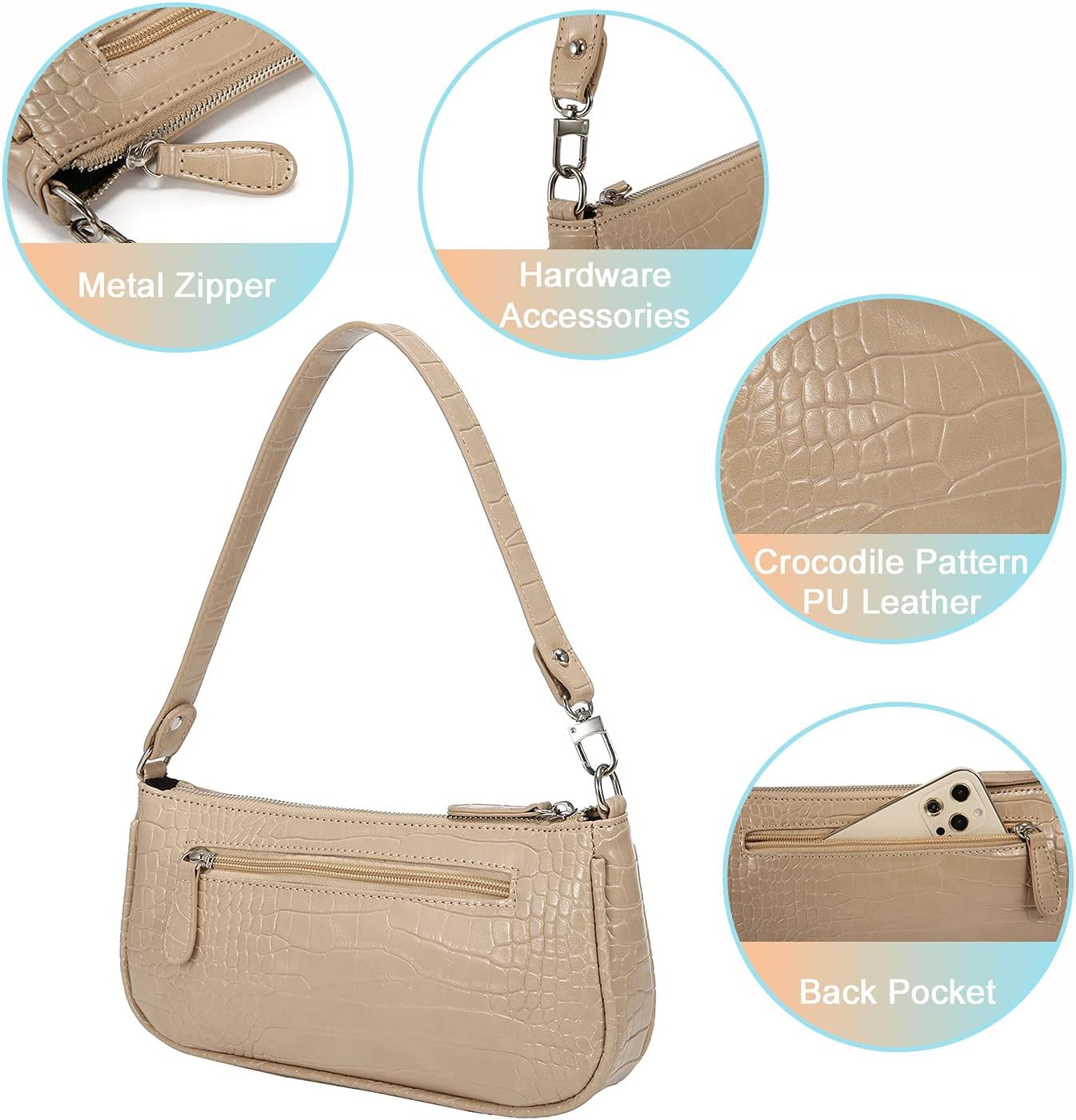 Loiral Small Purse for Women, Retro Classic Tote HandBag Shoulder Bags Clutch Purse - Image 6