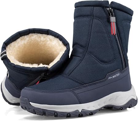 Fur Boots for Women Winter,Fashion Lightweight Keep Warm Womens Snow Boots Waterproof Insulated,High Top Winter Hiking Boots Women,for Walking/Trekking