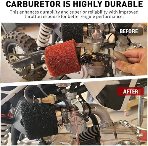 Miniatura 5 de GZYF Carburador de 2 tiempos para Polaris Sport 400 1998-1999, para Polaris Sport 400L 1994-1999, para ATV de 2 tiempos de 400 cc (no para 250 cc o