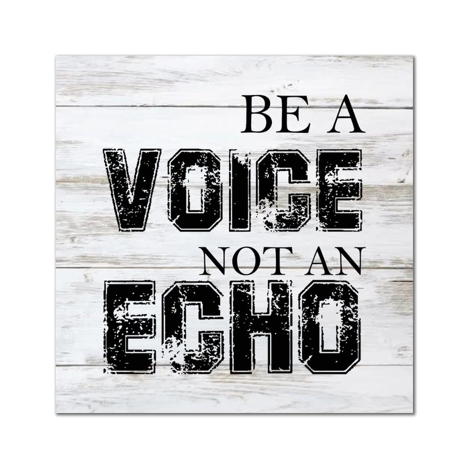 Plaque murale en bois Be A Voice, une décoration inspirante pour affirmer son style