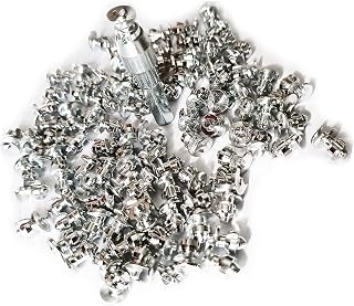 Marrkey 100PCS 9.9mm Car Tires Screw Snow Carbide Spikes Wheel Tyres Snow Chains Studs for Shoes/Bicycle/Bike/Car/Fat Bike/Autos/Pickups/Street&Dual Sport Motorcycles/Footwear/Wader Boots
