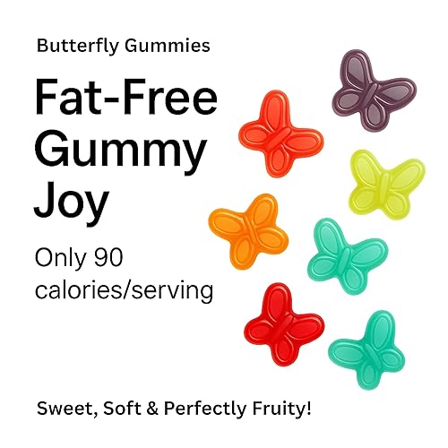 Miniatura 5 de MAGNIMA Mini mariposas de goma, bolsa resellable de 12 onzas