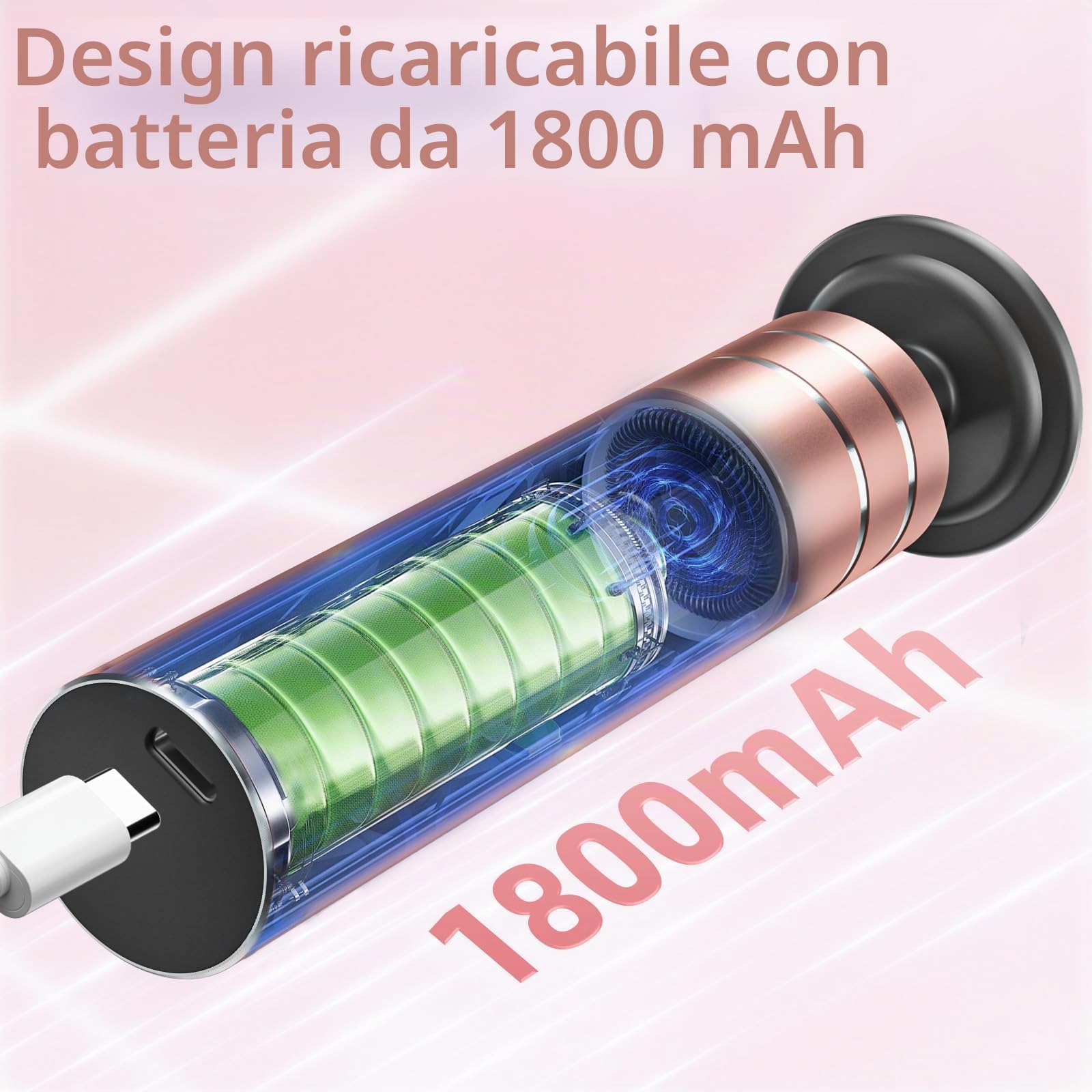 2 in 1 Pedicure Elettrico Professionale Piedi, Rimozione Calli Piedi Elettrico Ricaricabile con Display LCD, 30 Lime Intercambiabili, 9 Velocità di Rimozione dei Calli per Pelle Dura Morta (Oro Rosa)