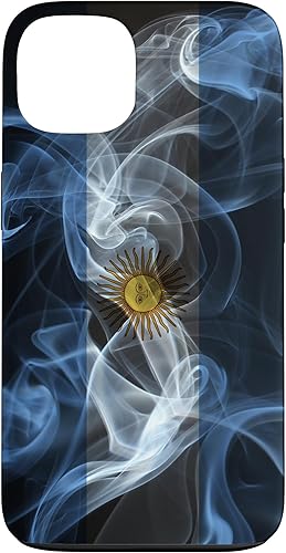 Vista 13 de iPhone 11 Smoky Argentina Flag - Funda de orgullo argentino estilo humo