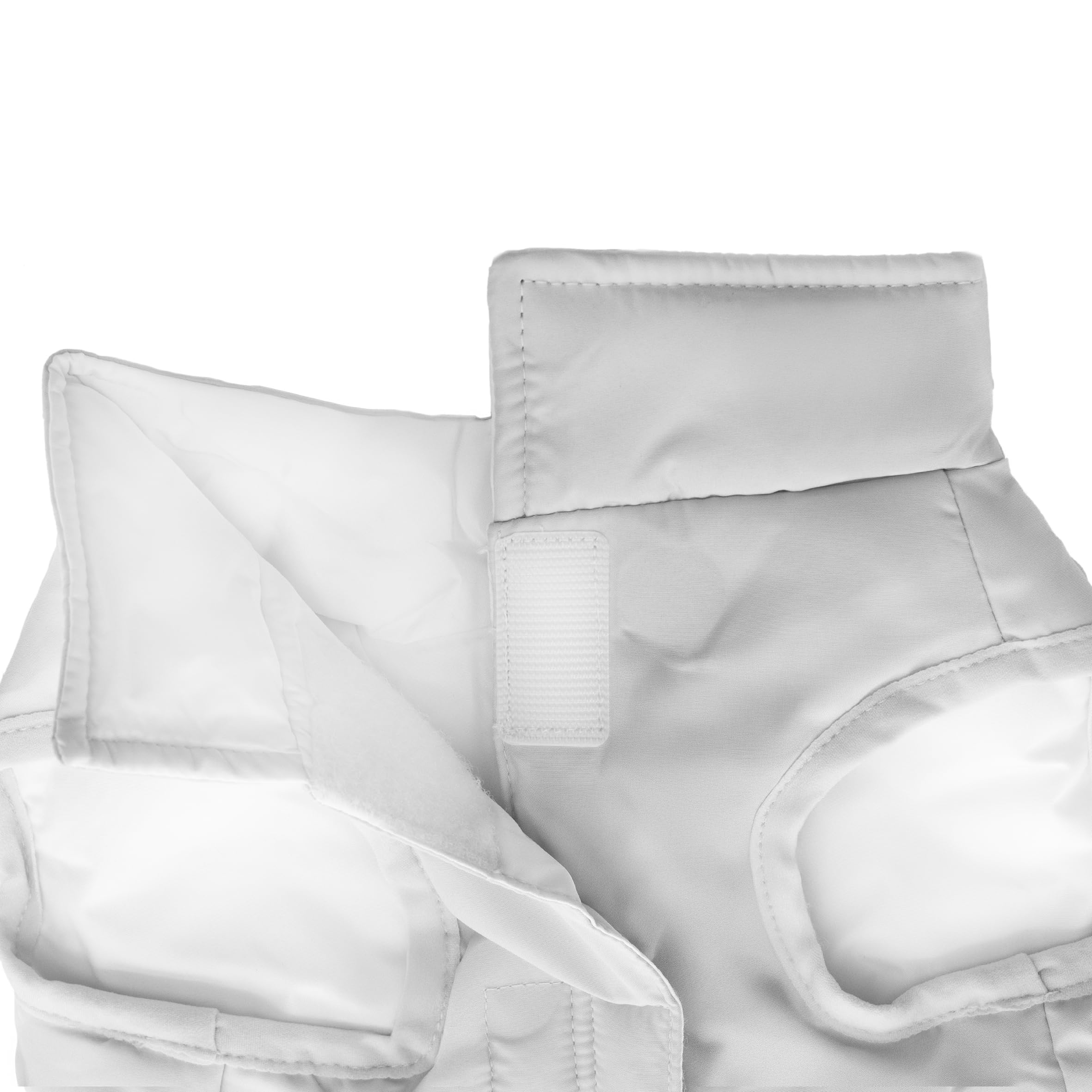 Record - Cappottino Sofi per Cani. Impermeabile per cani con Stile Romantico, Imbottito e Resistente all'Acqua, con Chiusura in Velcro e Foro Guinzaglio | Grigio, XS