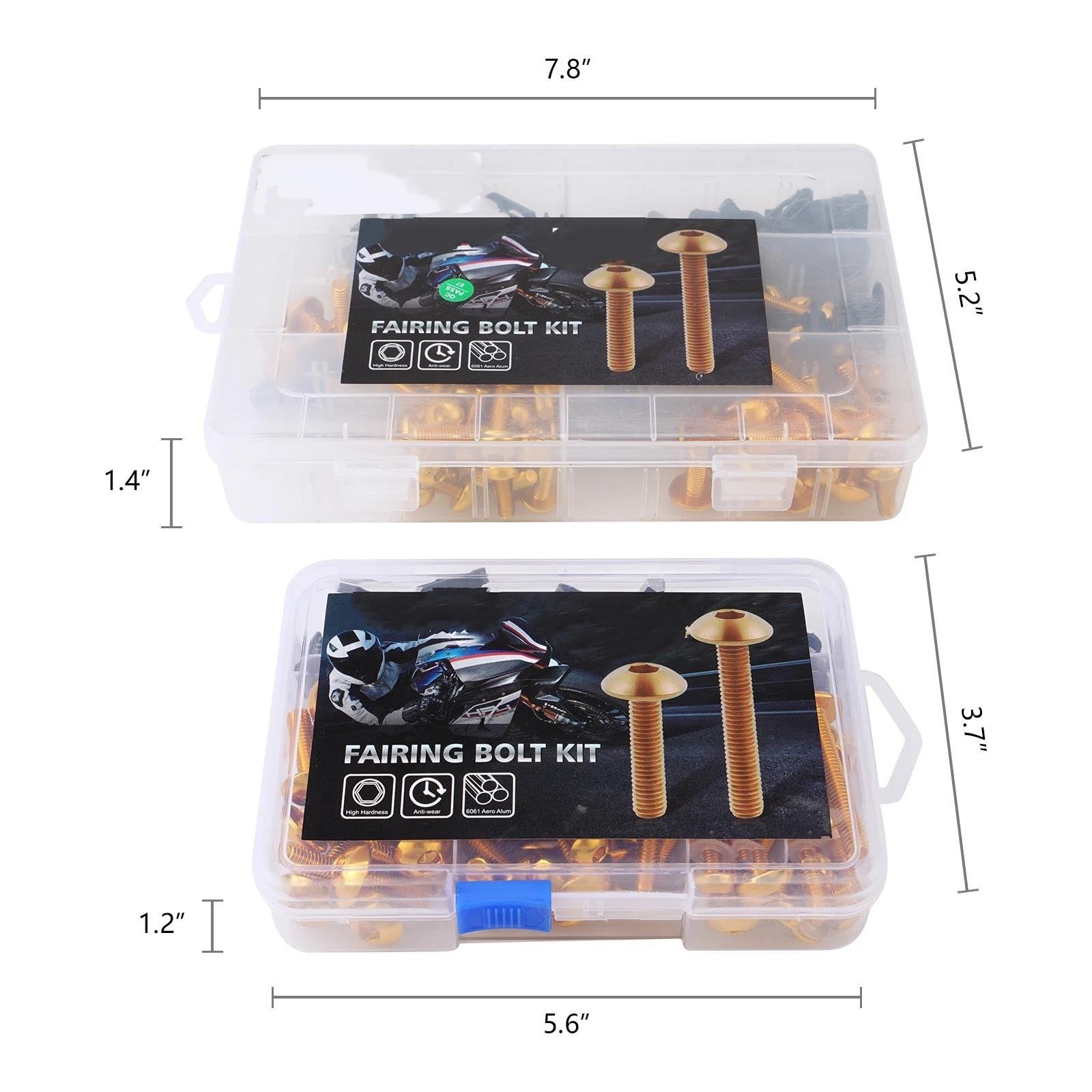 Kit De Boulons De Carénage De Vis De Carénage De Moto De 223 Pièces, Boulons De