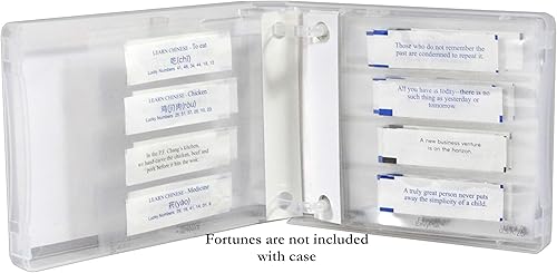 Vista 11 de Fortune Cookie Fortune Collection - Estuche para 10 páginas, capacidad para 40 Fortunes (azul)