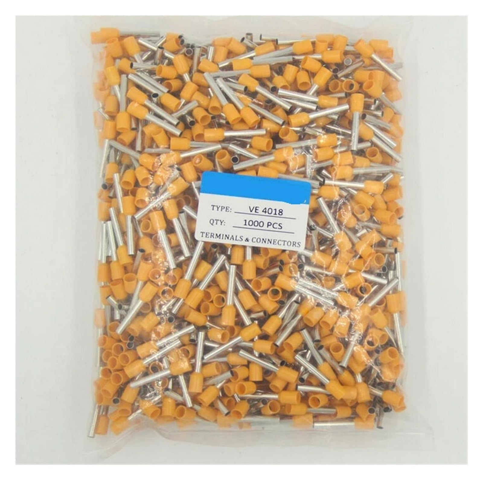 E4018 INSULATED TERMINAL ( FOR 2.5mm2 cable) crimp connector colour