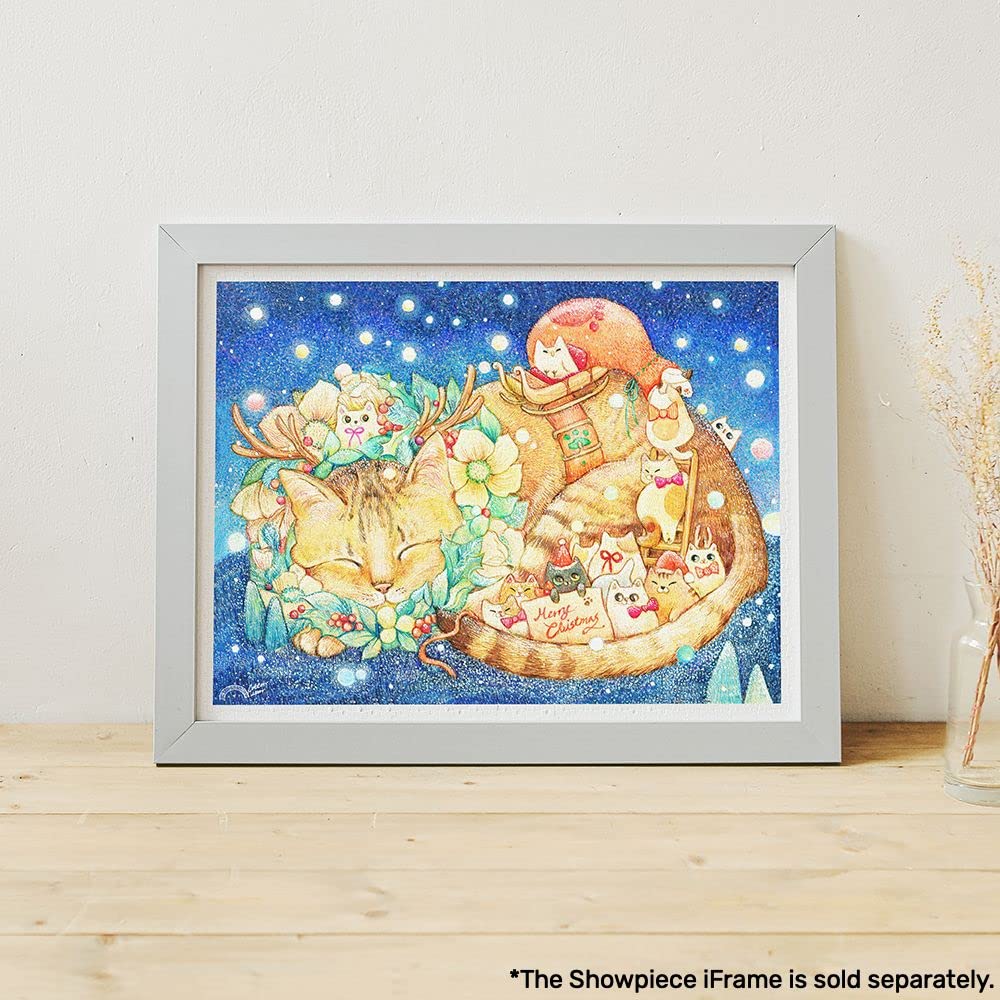 Pintoo 900 Piece Jigsaw Puzzle - Little Oil Art Kittens At Window Plastic Puzzle For Adults