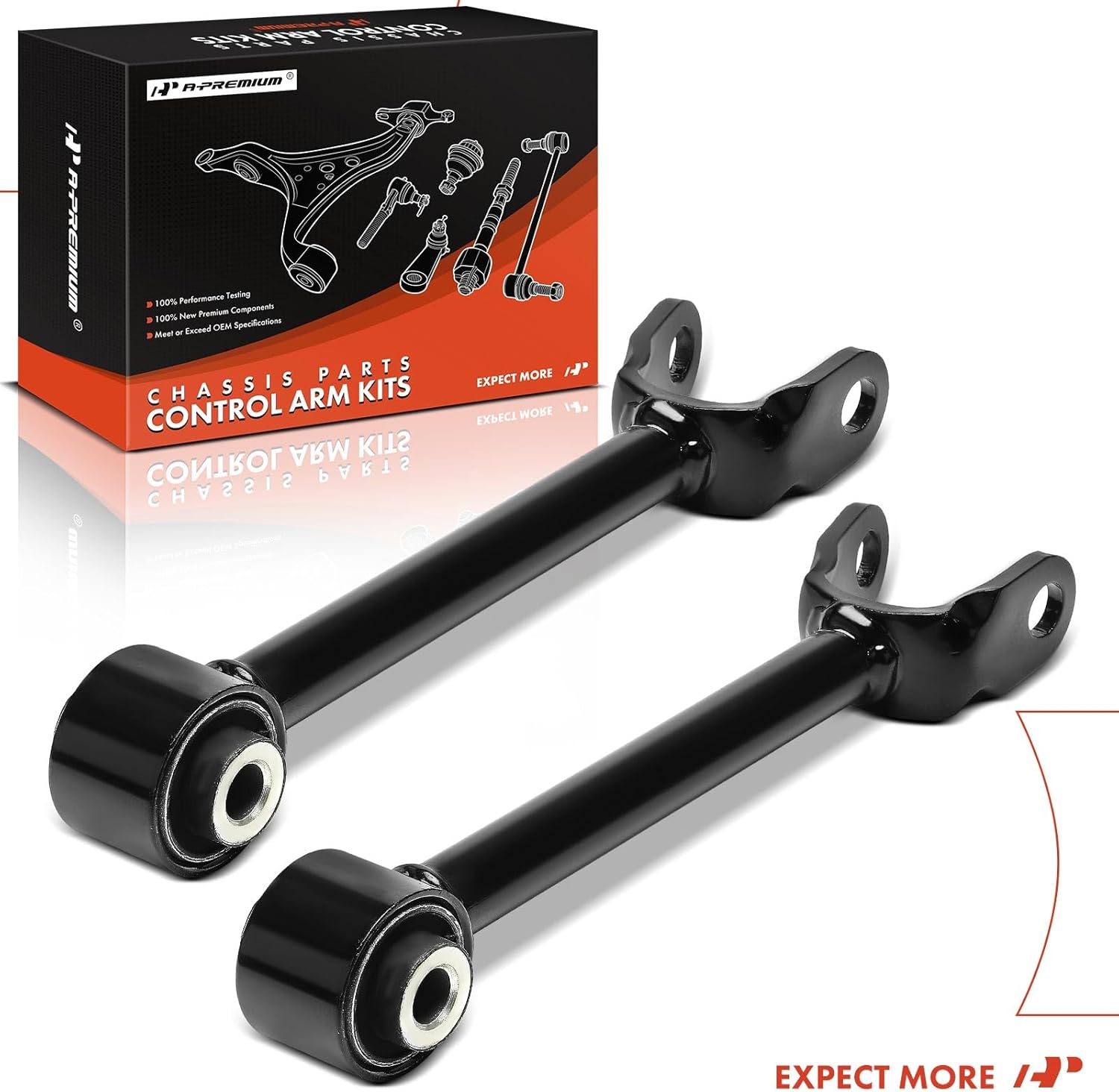 A-Premium 2 x Rear Forward Lower Control Arm, with Bushing, Compatible with Ford Edge 2011-2014 & Lincoln MKX 2012-2015