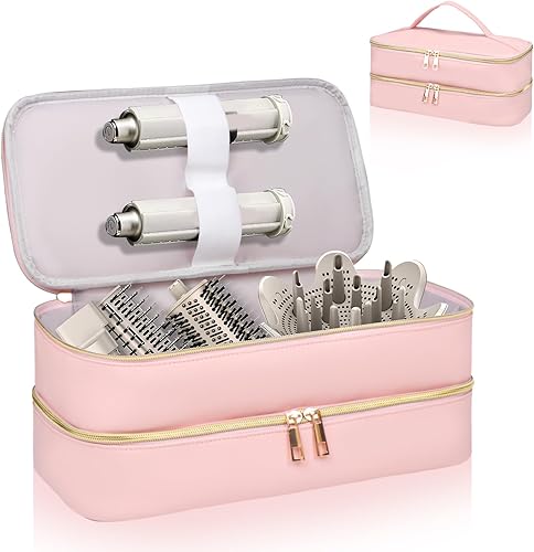Miniatura 11 de Estuche de transporte de viaje para Shark Flex Style, Estuche de almacenamiento de doble capa para accesorios del secador de pelo Shark SpeedStyle,