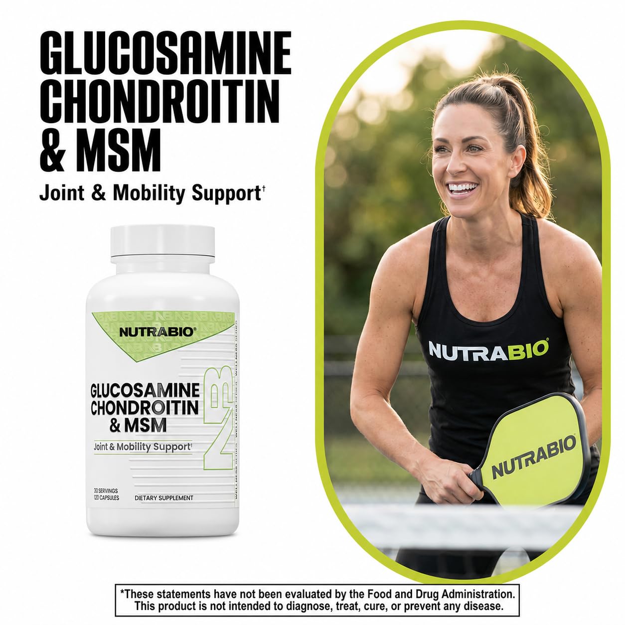 NutraBio Glucosamine Chondroitin & OptiMSM Supplement, Joint Support Formula - 120 Capsules (120 Count) — Amazon image 7