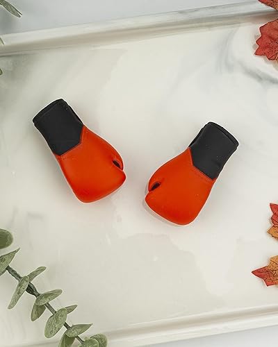 Miniatura 10 de AQKILO Guantes de boxeo mini marionetas de dedo, elimina tu estrés! Weird Stuff Random White Elephant Gifts (dorado)