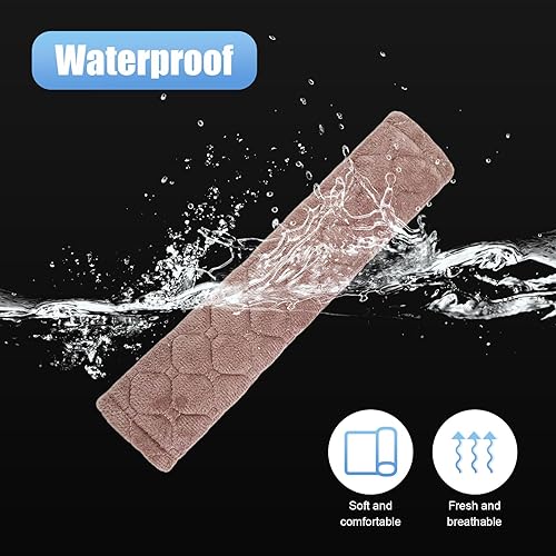 Miniatura 4 de Suvnie 2 almohadillas protectoras para cinturón de seguridad de automóvil, almohadillas protectoras para cinturón de seguridad para una conducción