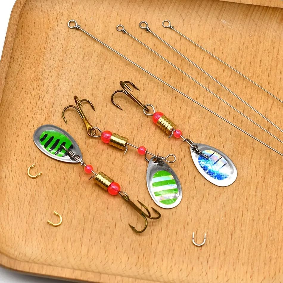 Juego de 60 piezas de ejes de acero aleado para pesca miniatura 7