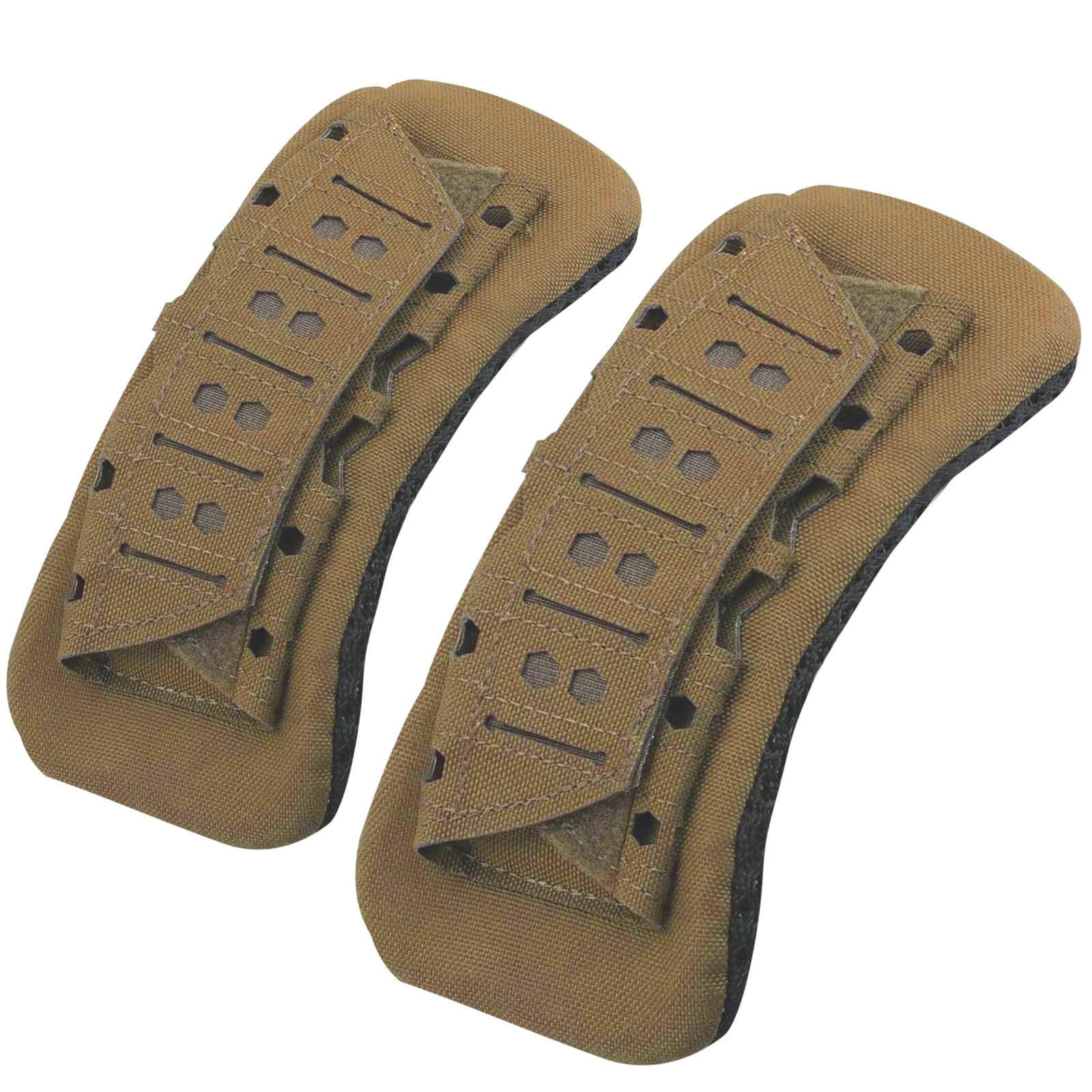 Modixun 2 Pack Shoulder Strap Pad, Breathable Backpack Strap Pads, Soft Mesh Cushion Shoulder Pads for Tactical Vest, Plate Carrier, Chest Rig, Sling Bag, Duffle Bag (Khaki)