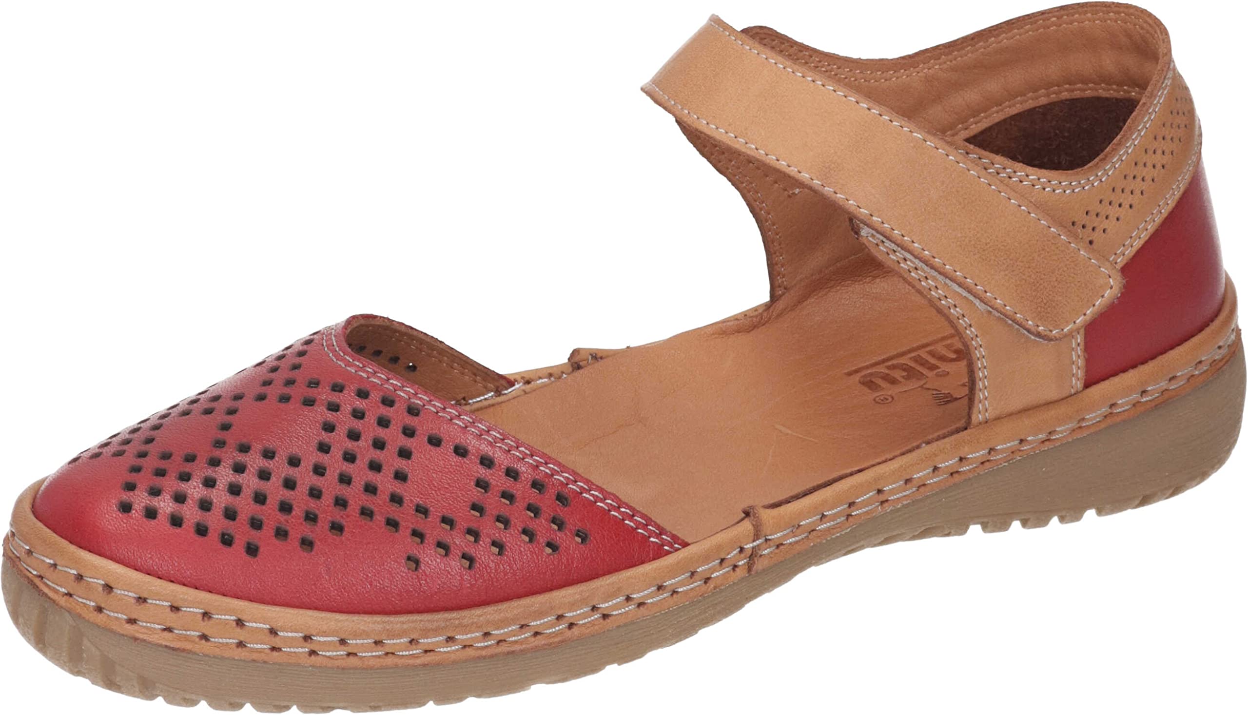 Manitu Damen Sandalette Rot (4)