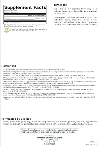 Miniatura 5 de Optiquelato de magnesio - Absorción mejorada (120 cápsulas)