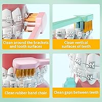 Vista 3 de Y-Kelin Cepillo de dientes de ortodoncia 2IN1 con cepillo interdental