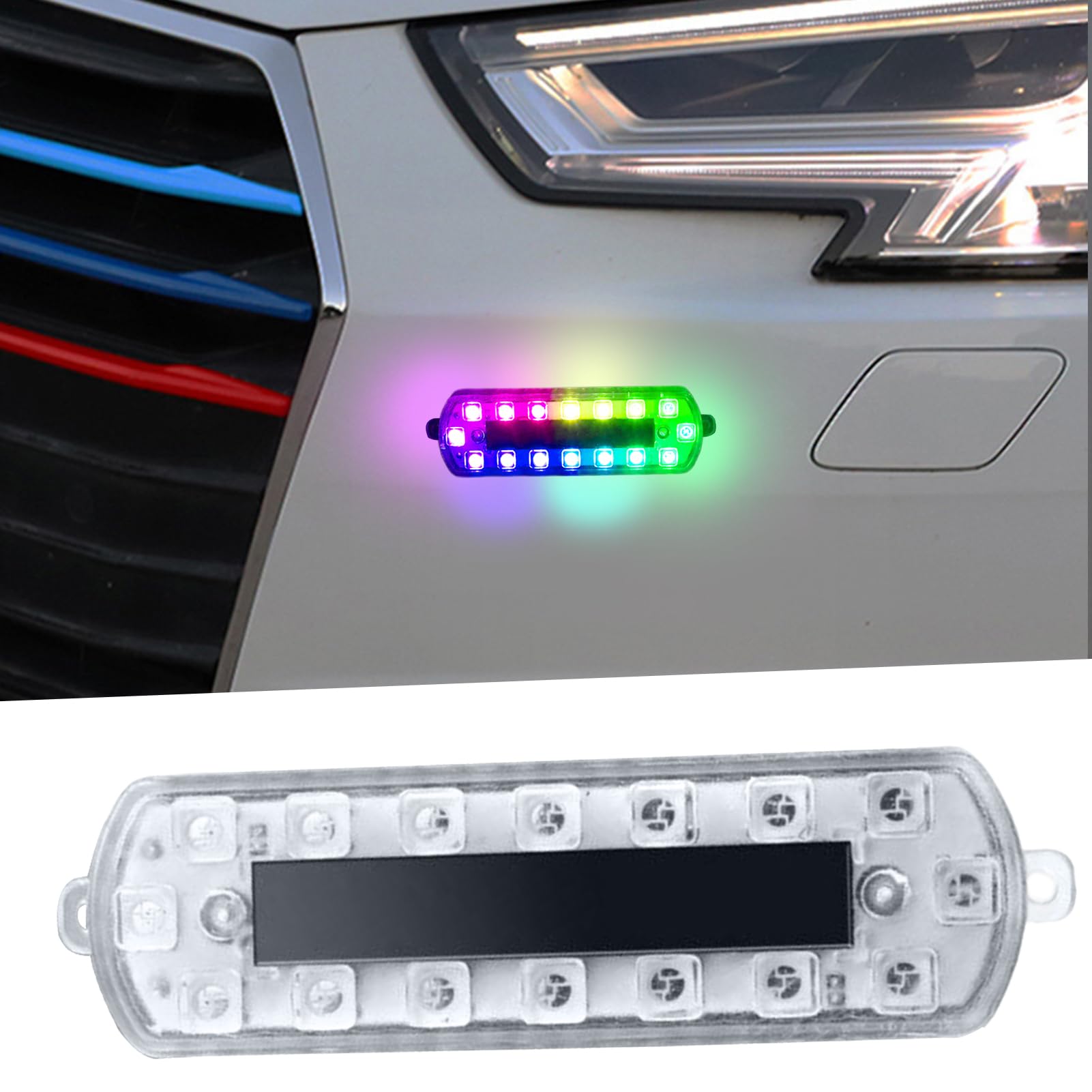 LOR - Kit De Feux De Remorque Sans Fil Kit De Feux De Remorque Carrés Sans Fil IP65 étanche Feux