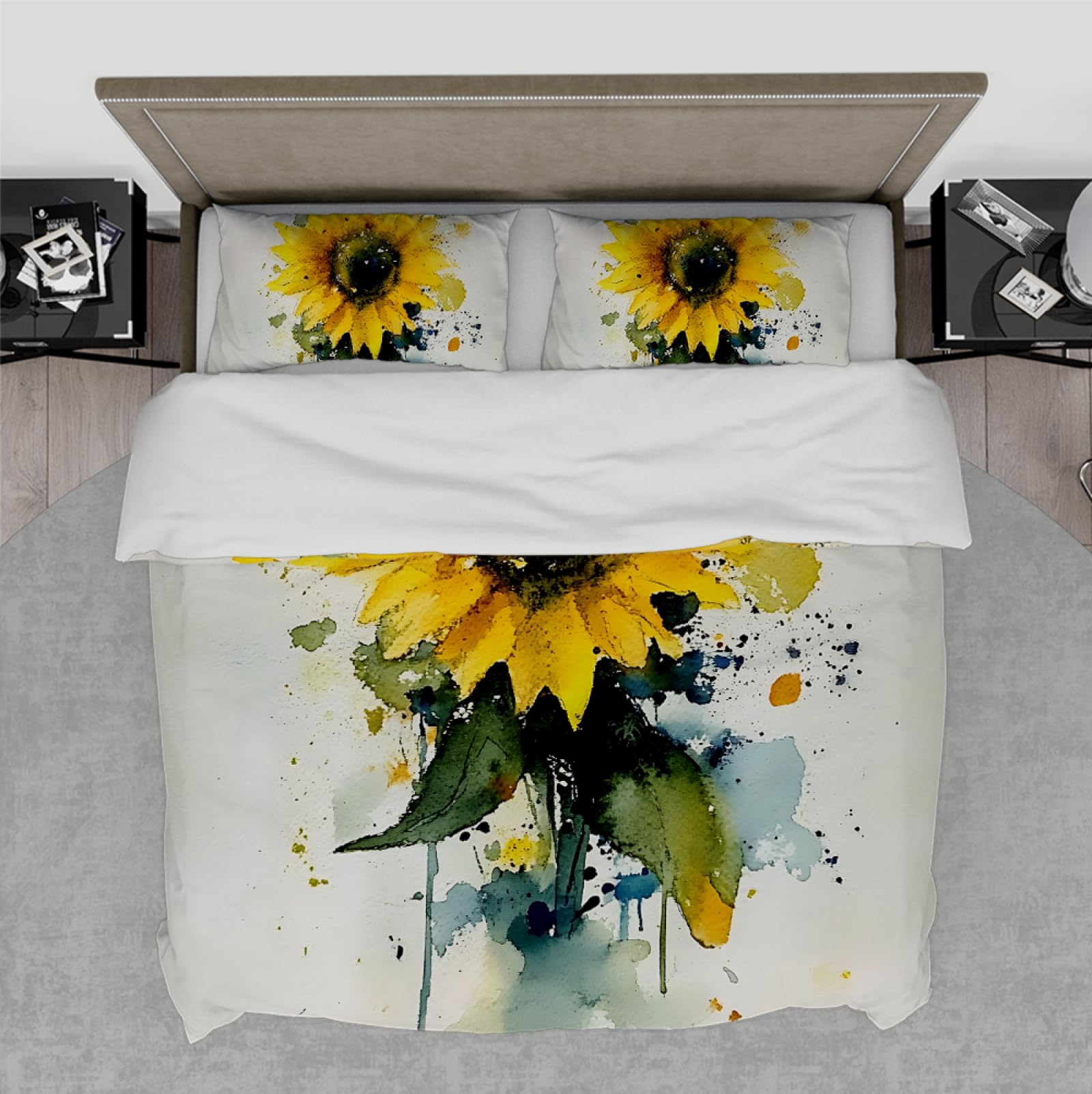 Housse de couette tournesol 155x220 pour en finir avec les chambres d'ado tristes
