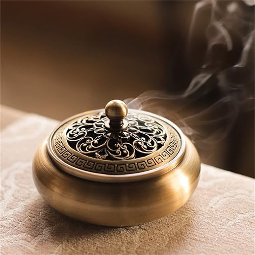 Miniatura 5 de Kit de 11 piezas de moldes de incienso de latón, herramienta de molde de incienso, moldes de cono de incienso de torre de reflujo, cuchara, prensa,