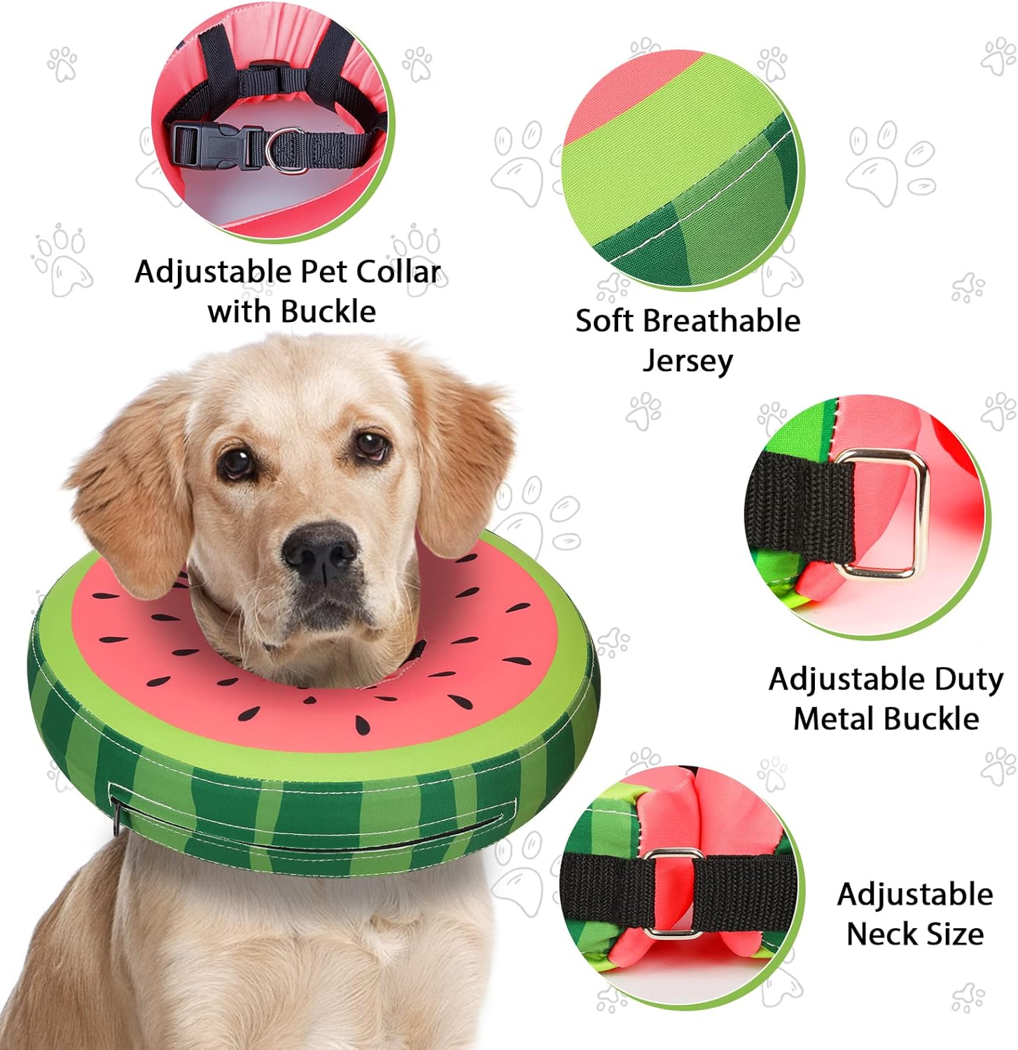 Dog Cone Collar for Small Medium Large Dogs for After Surgery, Pet Inflatable Neck Donut Collar Soft Protective Recovery Cone for Dogs and Cats - Alternative E Collar Does not Block Vision - Red,S : Pet Supplies