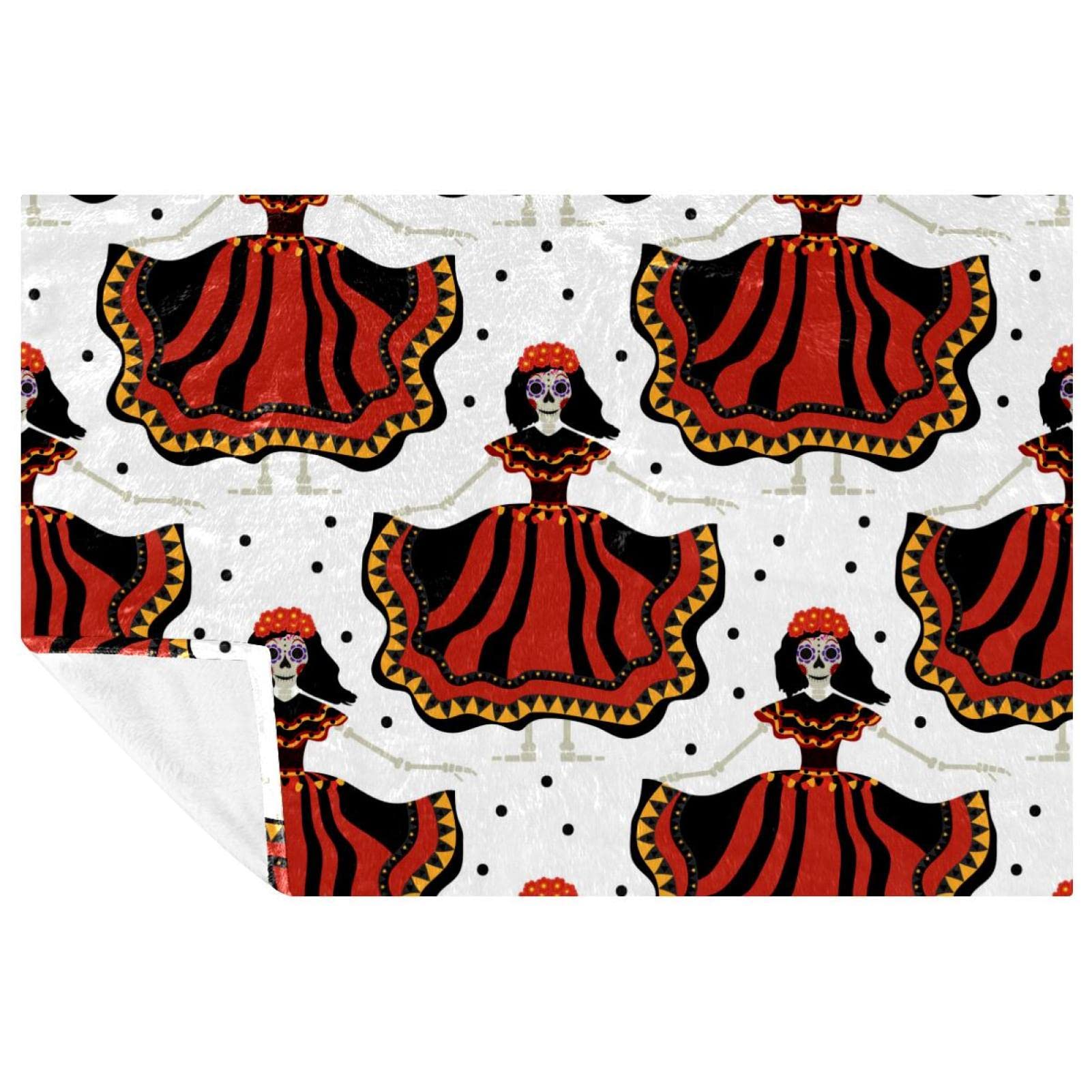 Robe de fille Day of the Dead chaude et confortable 150×100 cm