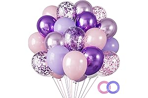Pink and Purple Balloons Garland Kit