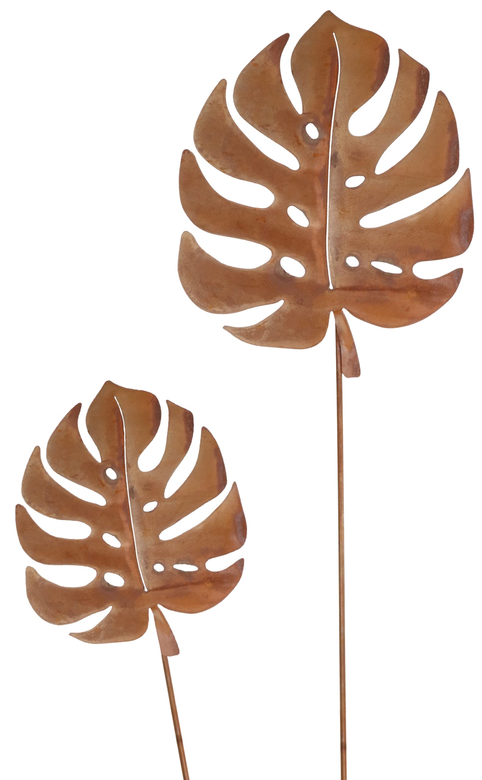 Set Decorazioni Da Giardino In Metallo Arrugginito KOTARBAU – 5 Anatre Rustiche Da Inserire Nel Terreno, Sculture In Acciaio Corten Effetto Ruggine Naturale Per Aiuole E Vasi