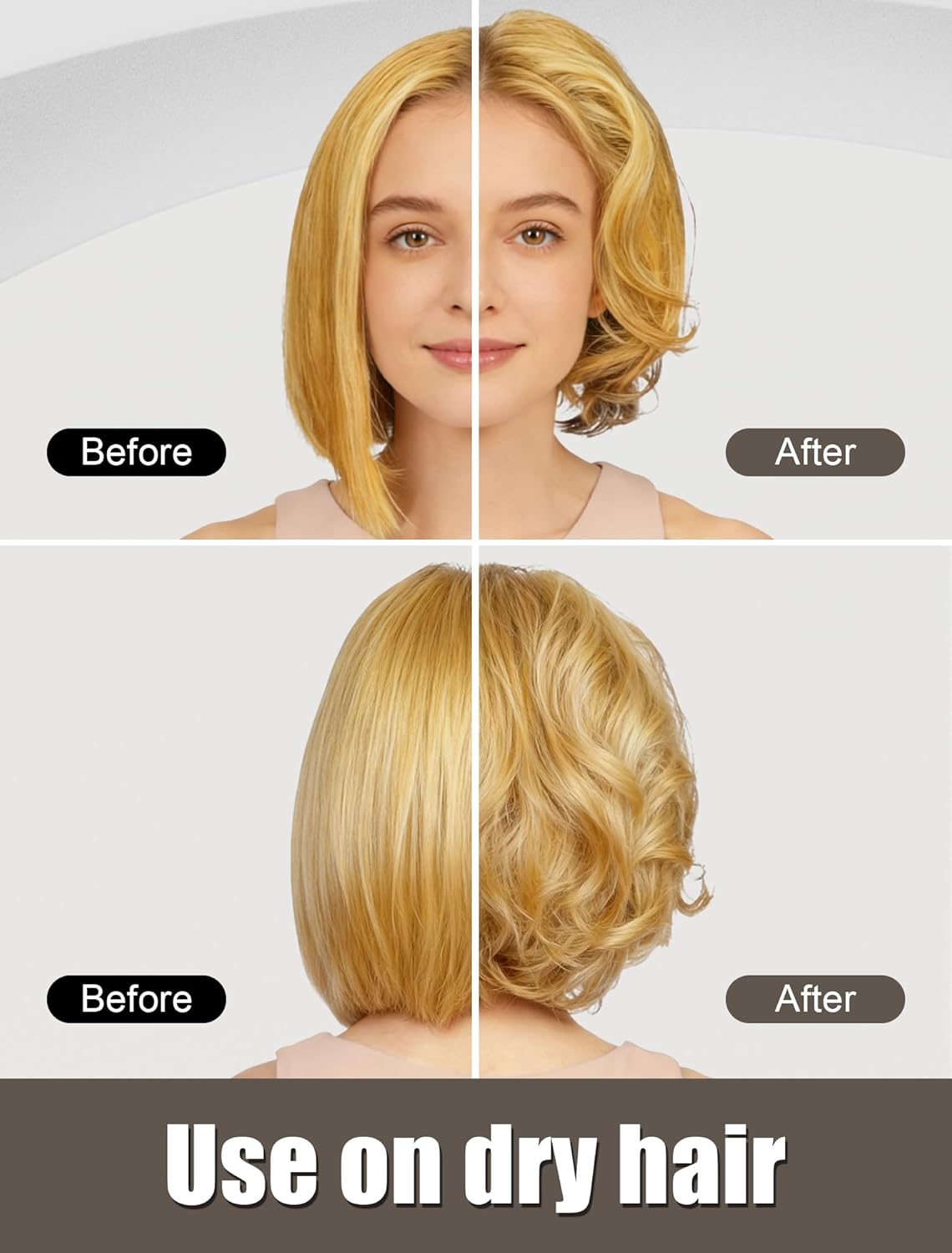 Heated Round Brush, Ionic Smoothing & Volumizing Blowout, 1.5 Inch Heated Hair Brush with Titanium-Ceramic Coating for Short-to-Medium, Dry Hair Styling Tools, 125V (Black)