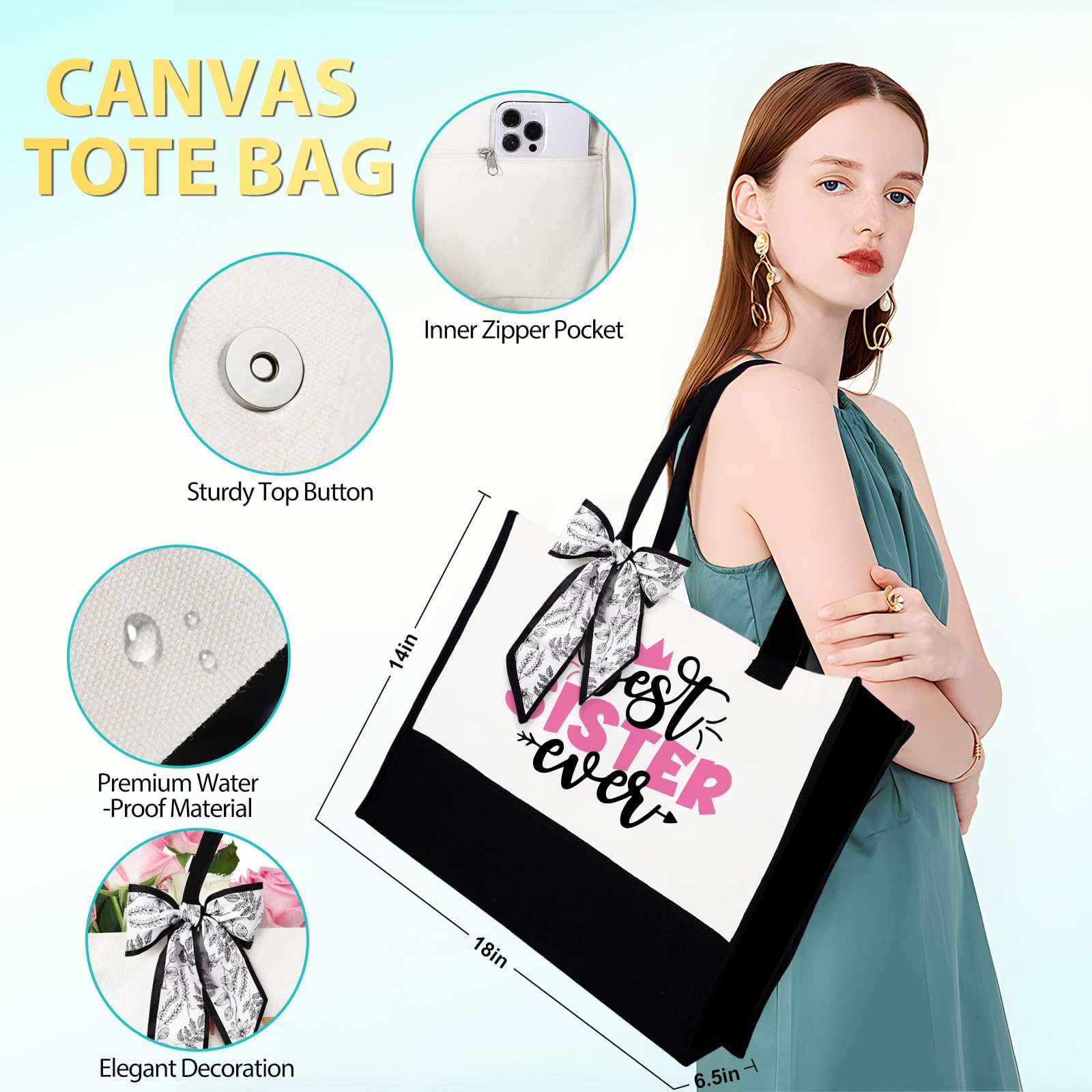 Suhctuptx Sisters Gifts from Sister, Birthday Gift Christmas Gifts Best Ever Gift Basket Cool Ideas for Sis Adult in Law