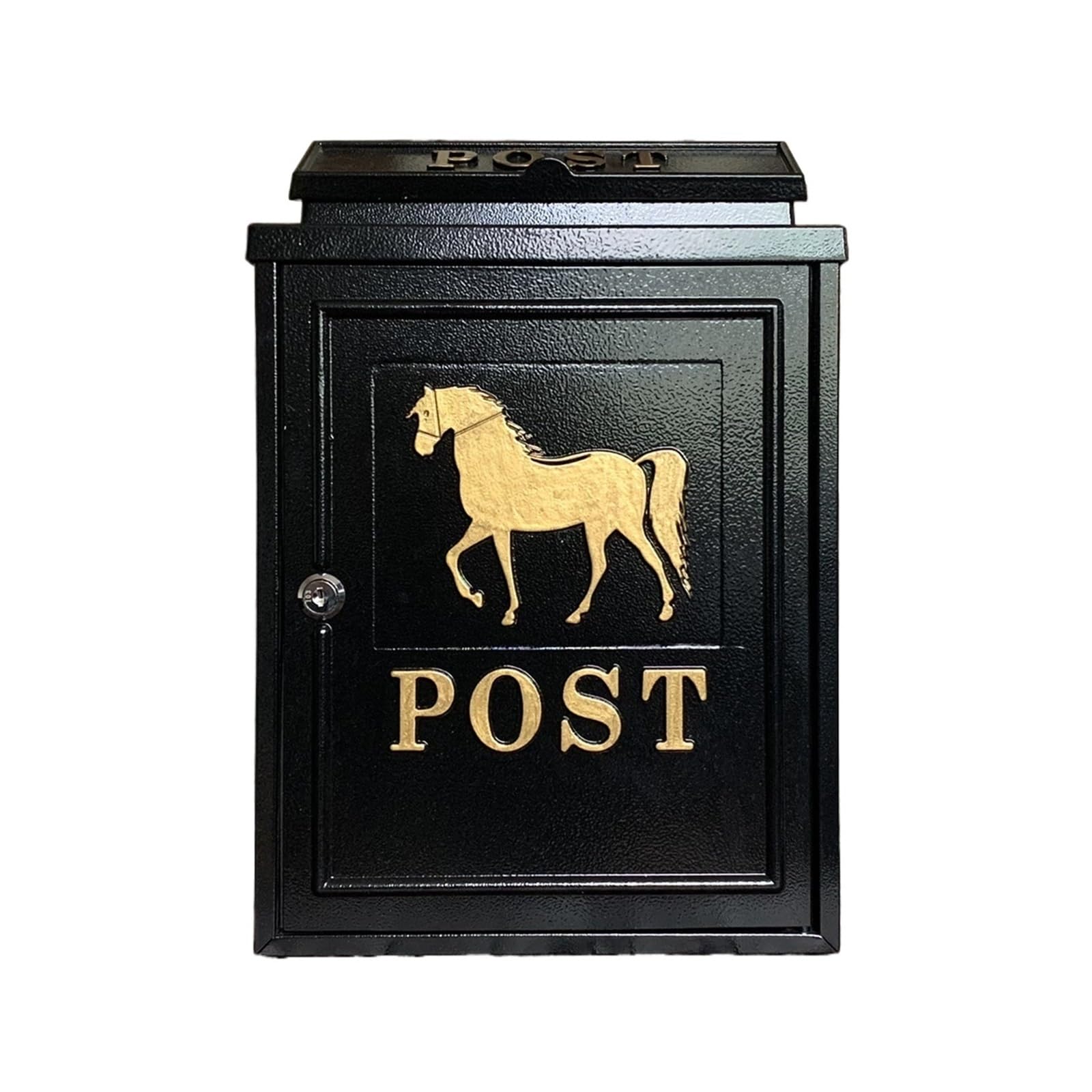 Post Box Villa Letter Box Rain-Proof Old-Fashioned Mailbox Outdoor Creative(Jinma xianhuo)