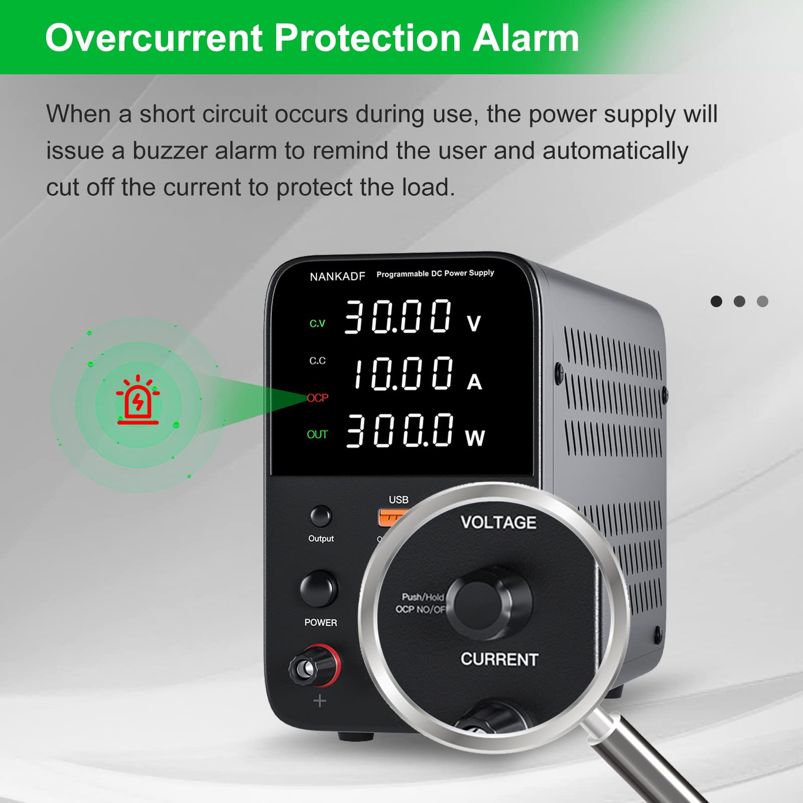 Buy DC Power Supply Variable, 30V 10A Bench Power Supply with 4Digits