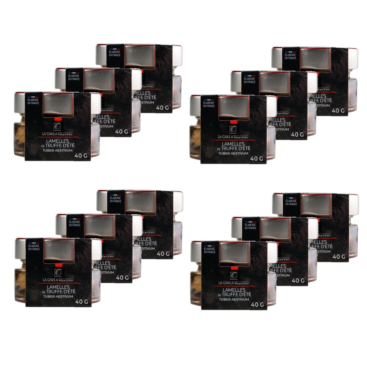 Lot 12x Lamelles de truffe d’été 37,5% - Pot 40g