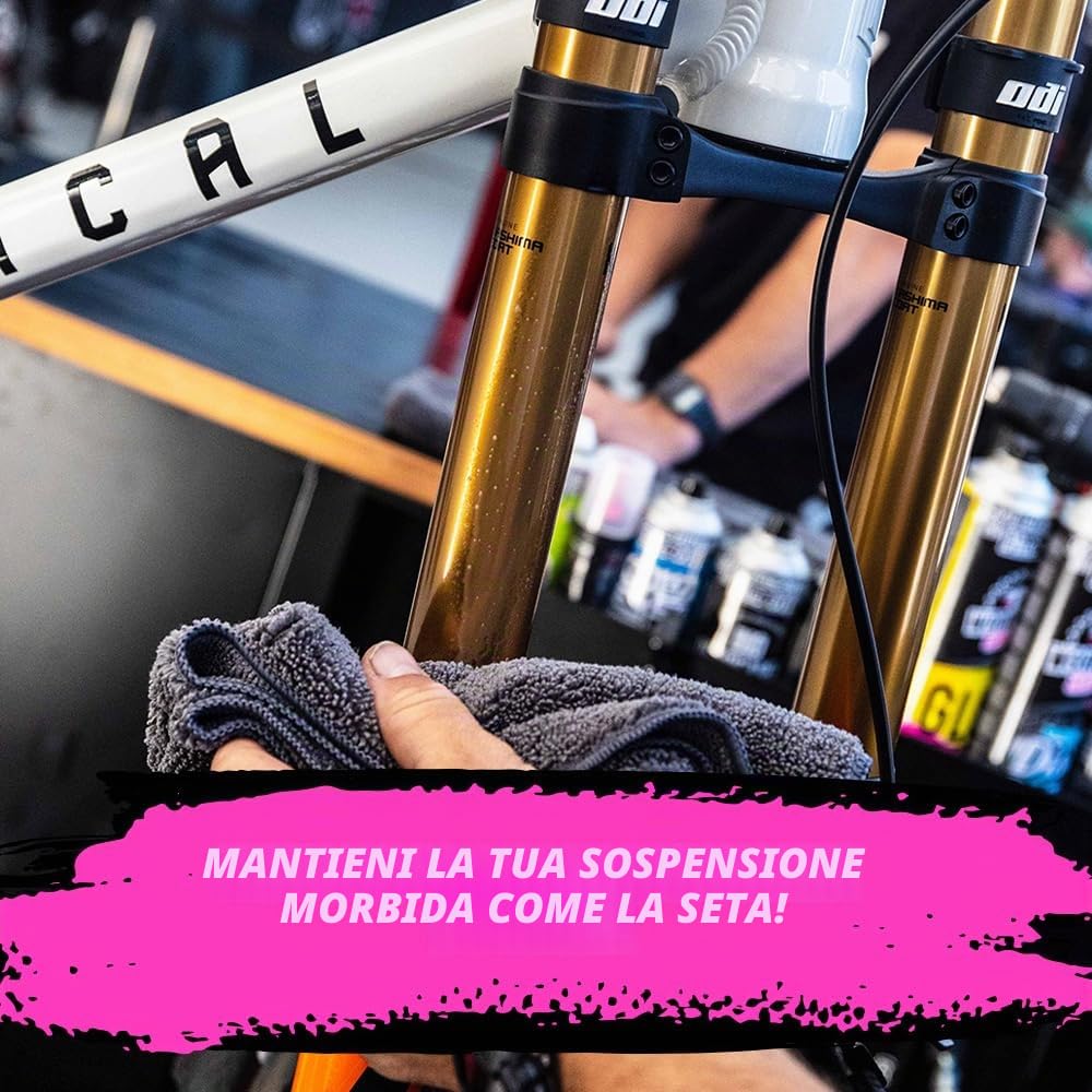 Muc-Off Silky Suspension Serum 100ml Protective Spray for Bicycle Suspensions