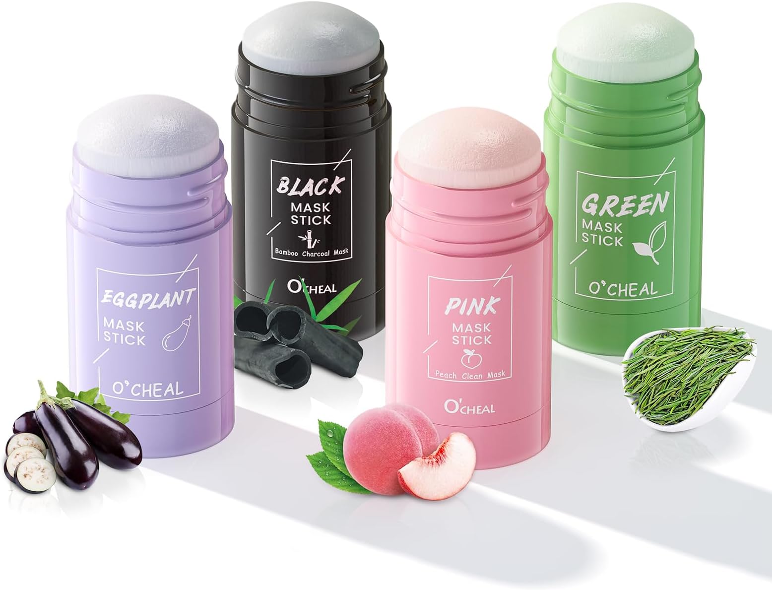 POZTL 4 Pack Mask Stick Set, Green Tea Mask Stick, Dead