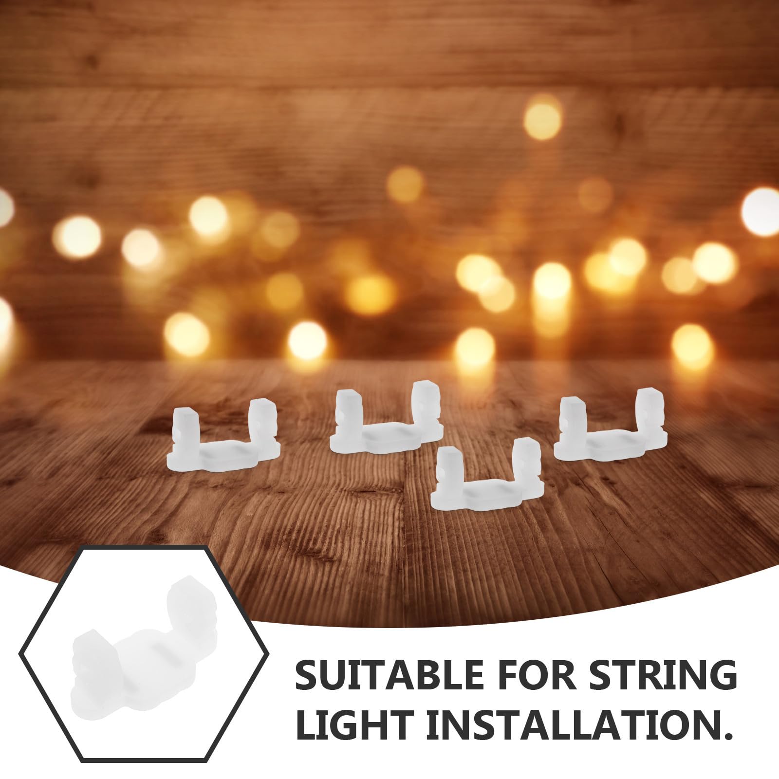 Toyvian 24 Piezas Ganchos Magnéticos para Luces Navideñas C9, Silicona,
