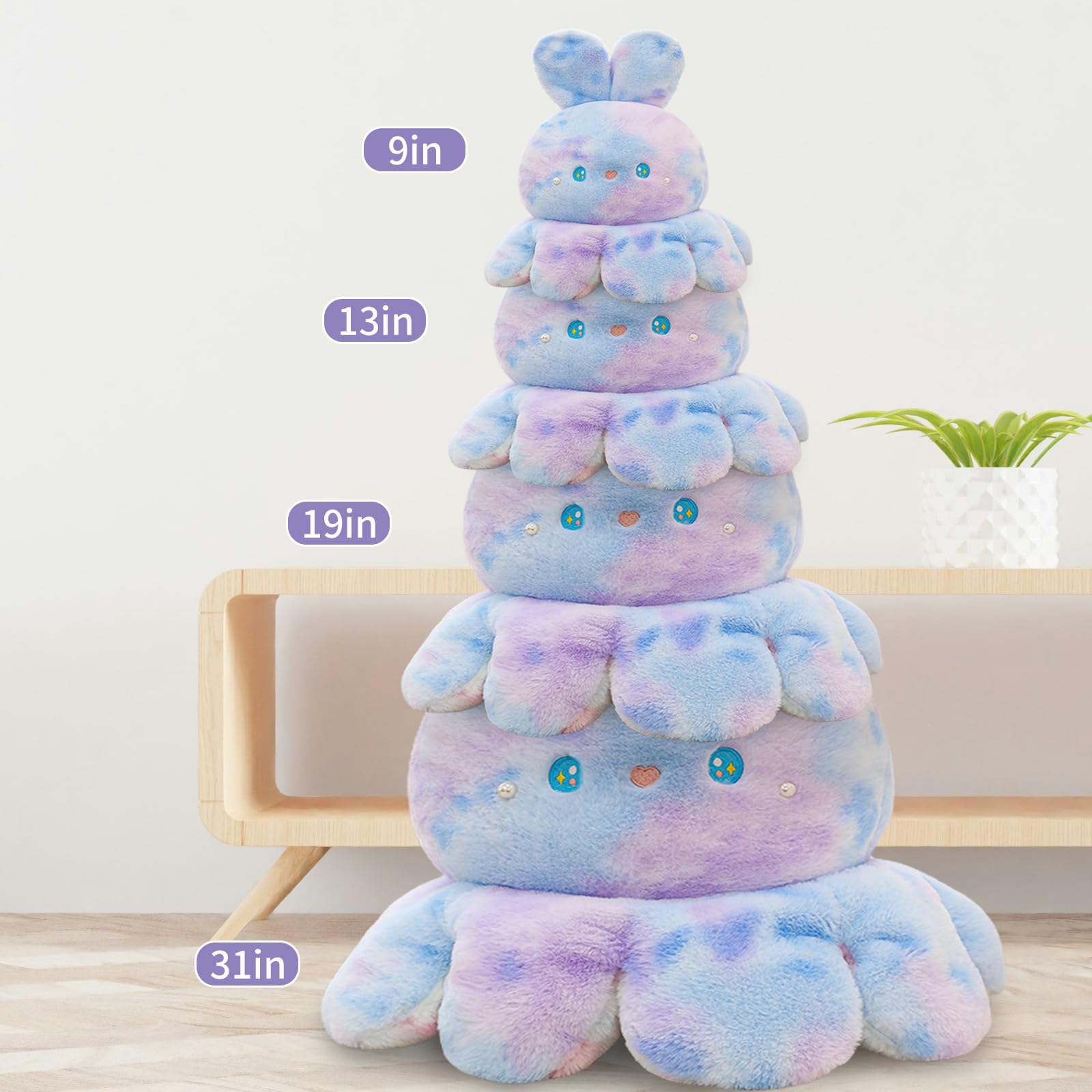Doomlings Rainbow Scutes Plushie - 10 Inch Super Squishy Turtle Stuffed Animal, Memory Foam Filled
