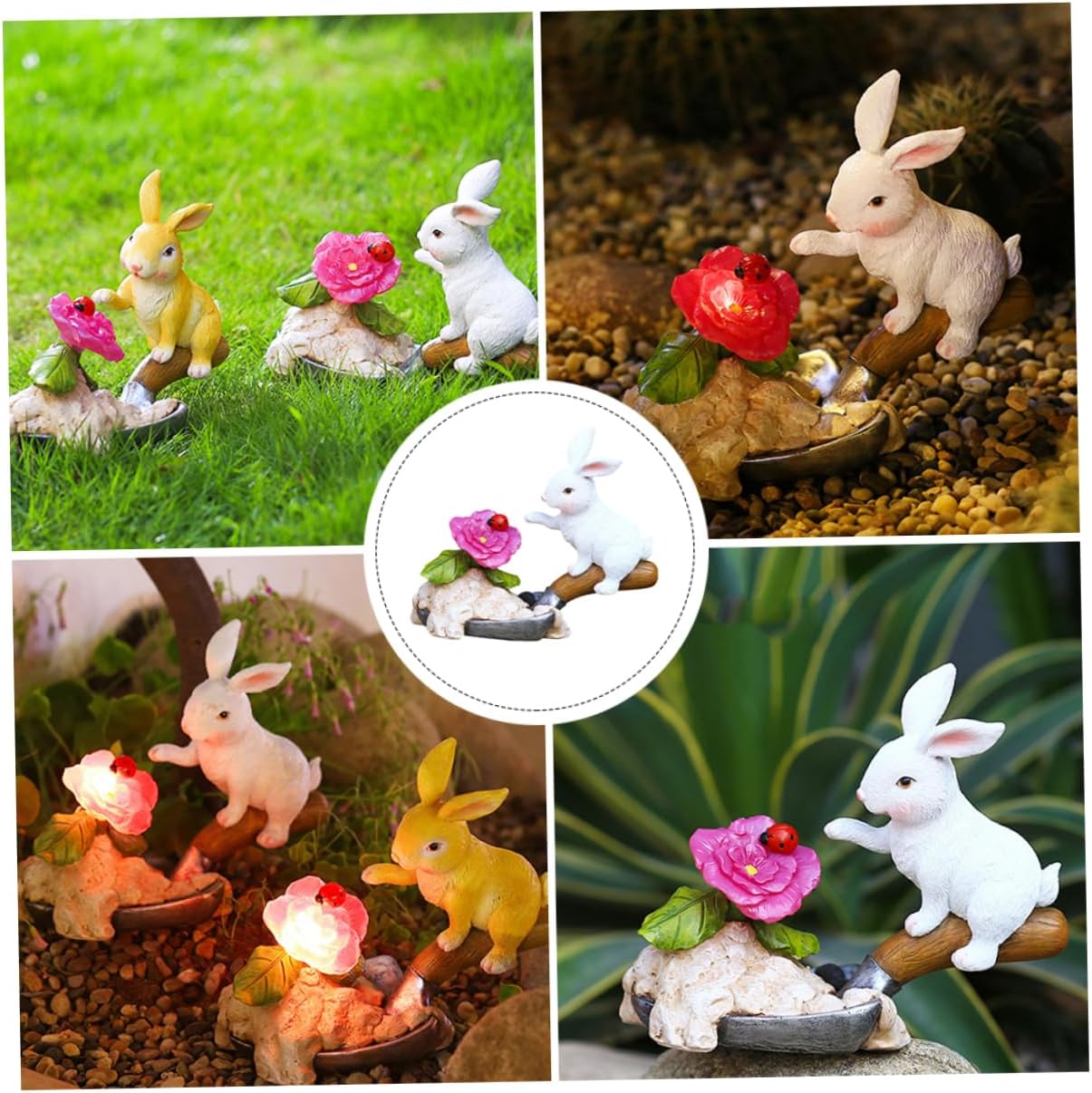 BESPORTBLE 1pc Outdoor Solar Shape Light Charming Resin Night Lamp for Garden Patio Balcony Decor Unique Statue for Courtyard Illumination and Decoration