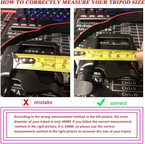 Miniatura 3 de Paquete de 2 adaptadores de montaje para cámara de trípode de liberación rápida de 1.614 in y 1.693 in, 2 tamaños de placa QR, cabeza de bola de