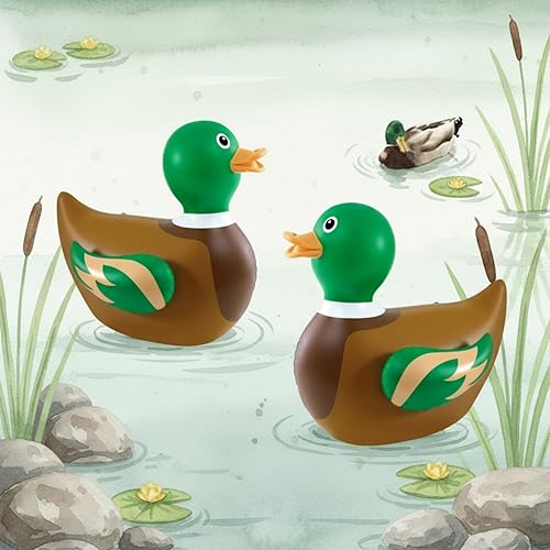 Miniatura 41 de Hungdao Paquete de 2 patos inflables gigantes de 4 pies, enorme pato de goma, pato, inflable, pato, piscina, piscina, decoración de fiesta