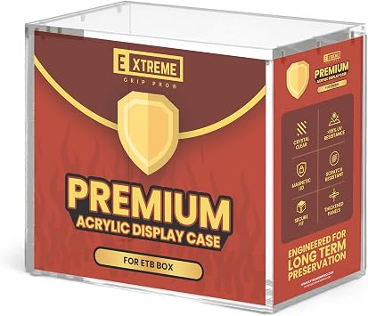 Acrylic Display Case for Elite Trainer Box   Premium Protector for Pok mon ETB, Clear Rigid Storage Box for Pok mon Collectors 1 Pack